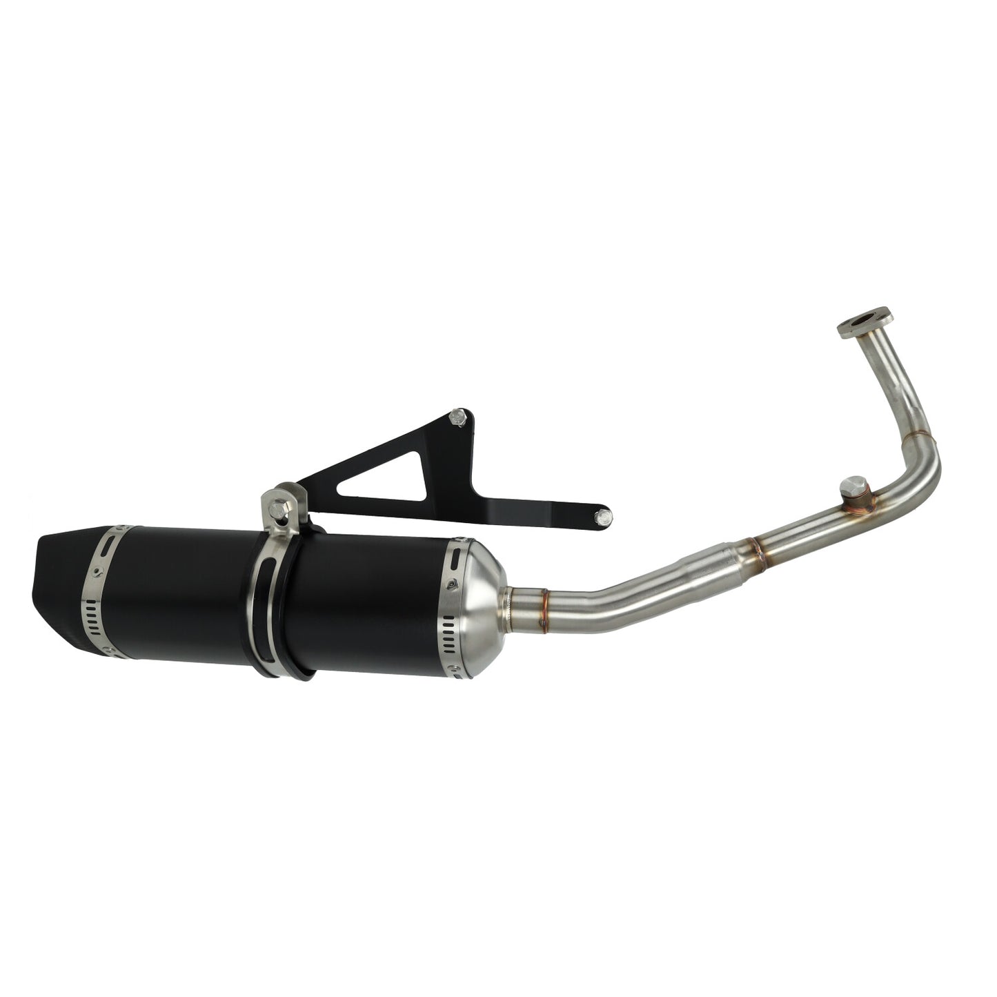 Uitlaat bullet euro-2/4/5 sport zwart BTC Riva, sco china 4t, agm VX50, BTC Felice, gts toscana, sco gy6
