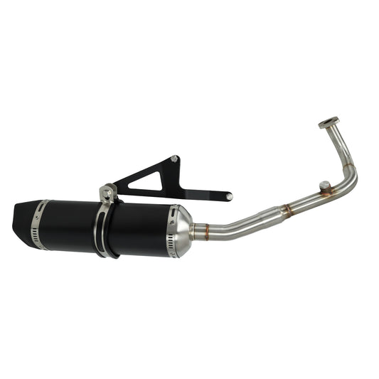 Uitlaat bullet euro-2/4/5 sport zwart BTC Riva, sco china 4t, agm VX50, BTC Felice, gts toscana, sco gy6