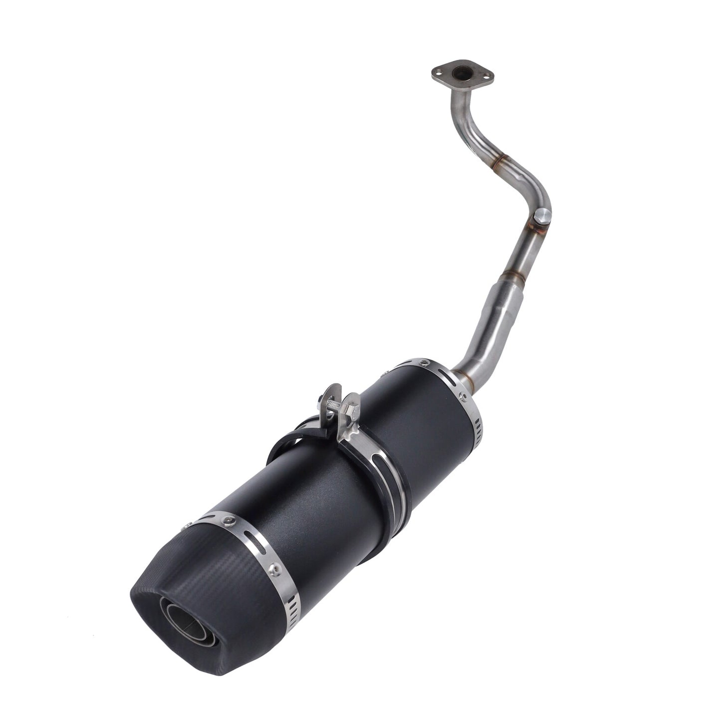 Uitlaat bullet euro-2/4/5 sport zwart BTC Riva, sco china 4t, agm VX50, BTC Felice, gts toscana, sco gy6