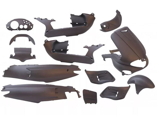 Plaatwerkset tot 2005 mat grijs 13-delig runner 125cc 2t, runner 180cc 2t, runner purejet, runner