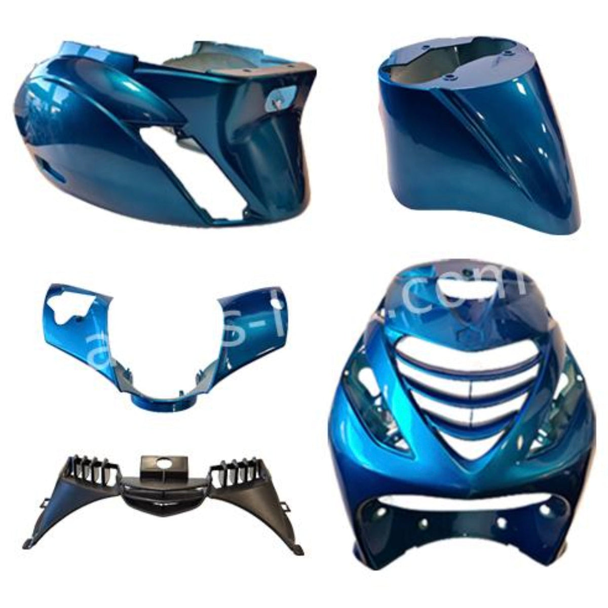 Plaatset aplus passend op piaggio zip sp 5 delig ice (candy) blue